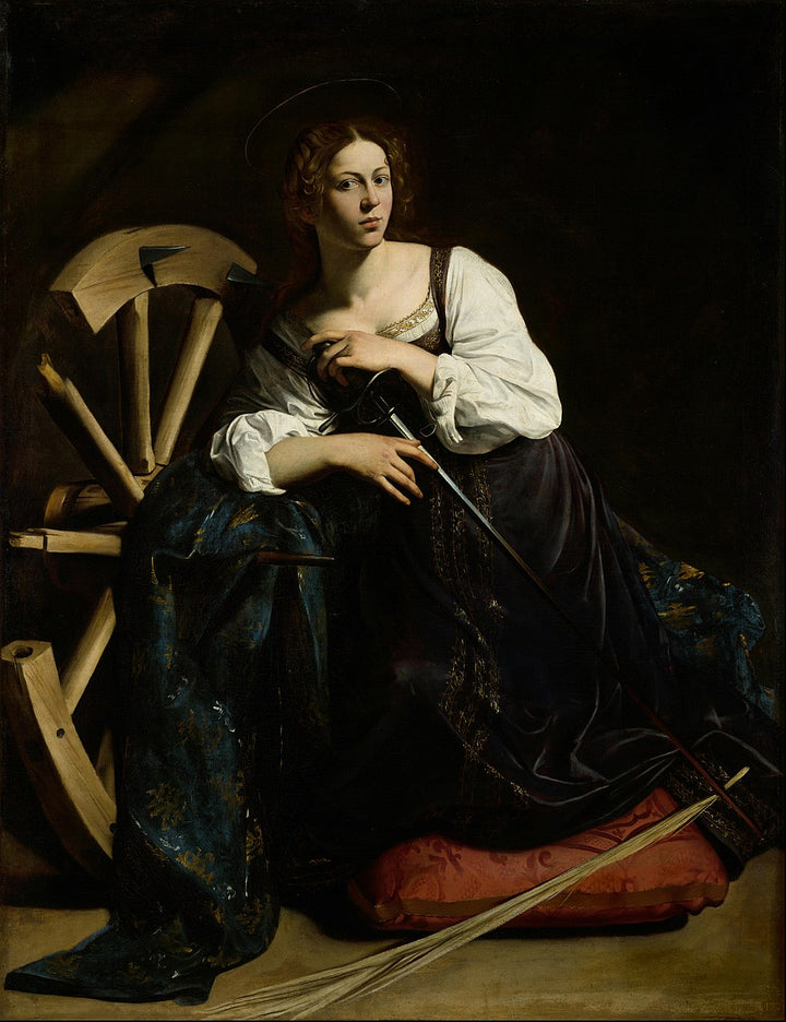 Saint Catherine of Alexandria Painting by Caravaggio