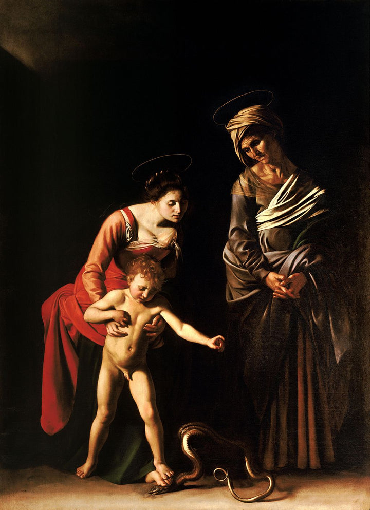 Madonna and Child with Saint Anne Painting by Caravaggio