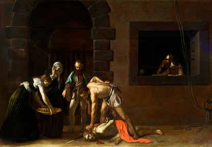 Beheading of Saint John the Baptist Painting by Caravaggio
