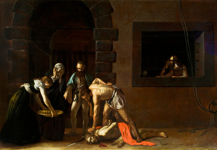 Beheading of Saint John the Baptist Painting by Caravaggio