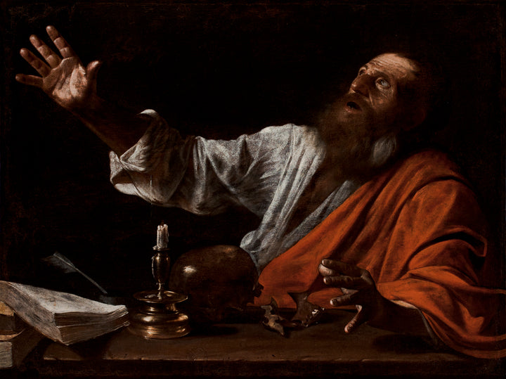 The Vision of Saint Jerome Painting by Caravaggio