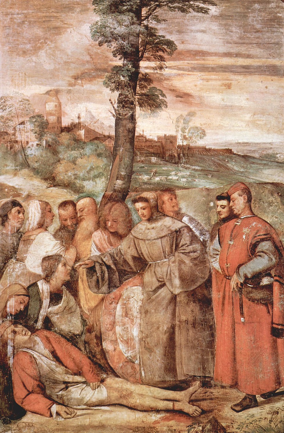 Titian – Miracle of the Healed Foot (1511) | Scuola del Santo Fresco