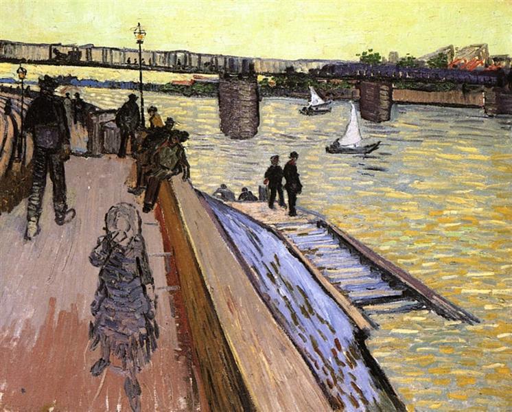 The Bridge at Trinquetaille (1888) by Van Gogh — Private Collection