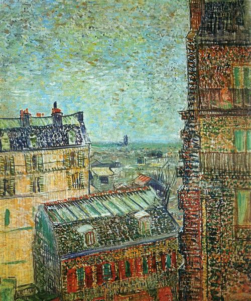 View of Paris from Vincent’s Room in the Rue Lepic (1887) by Van Gogh — Van Gogh Museum