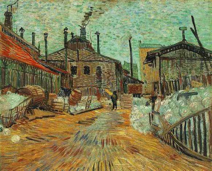 The Factory at Asnières (1887) by Van Gogh — Industrial Suburb Painting
