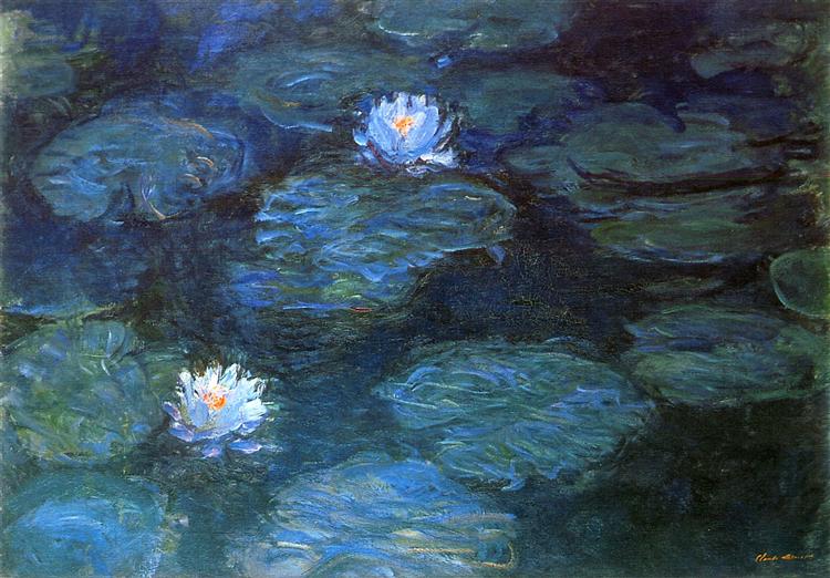 Shop Claude Monet’s Water Lilies oil painting reproduction. Originally painted in 1899, this Impressionist masterpiece is in the Musée d'Orsay collection, Paris.
