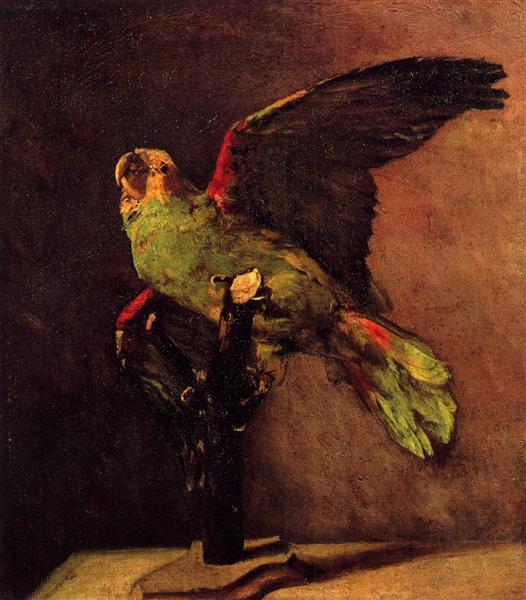 The Green Parrot (1886) by Van Gogh — Paris Animal Painting