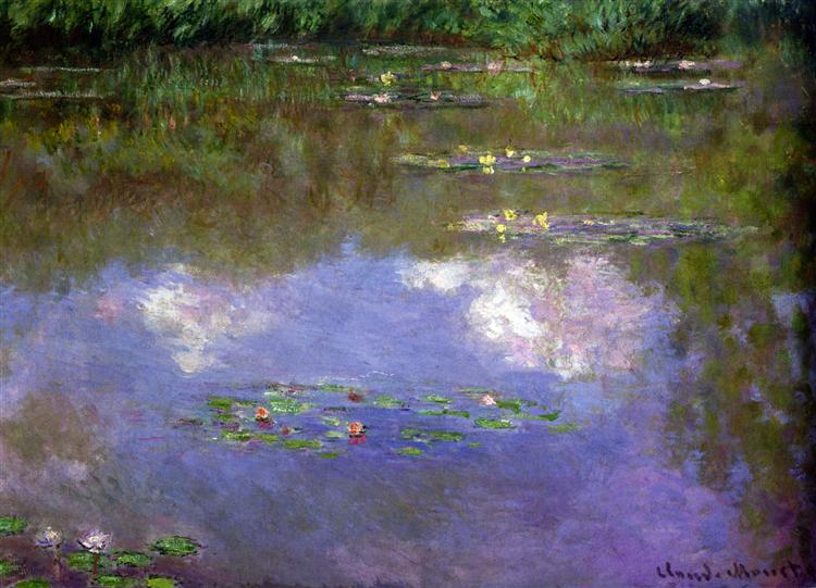Water Lilies, The Clouds by Claude Monet | Oil Painting Reproduction
