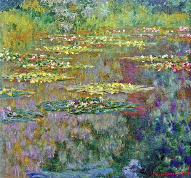 Water Lilies, 1904 The Clouds by Claude Monet | Oil Painting Reproduction