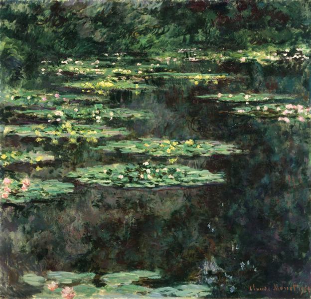 Water Lilies 1904 by Claude Monet | Museum-Quality Oil Painting Reproduction
