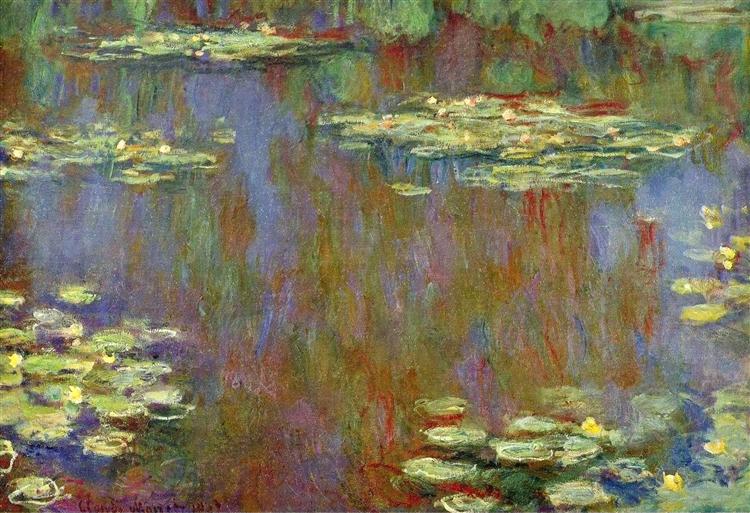 Water Lilies 1907 by Claude Monet | Hand-Painted Monet Reproduction