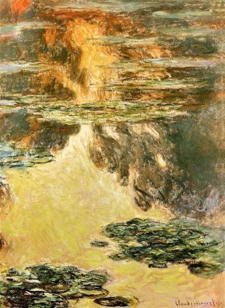 Water Lilies 1907 by Claude Monet | Hand-Painted Monet Reproduction