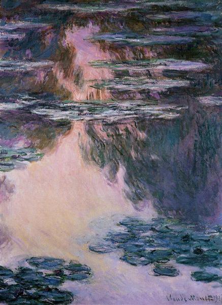 Water Lilies 1907 by Claude Monet | Impressionist Oil Painting Reproduction
