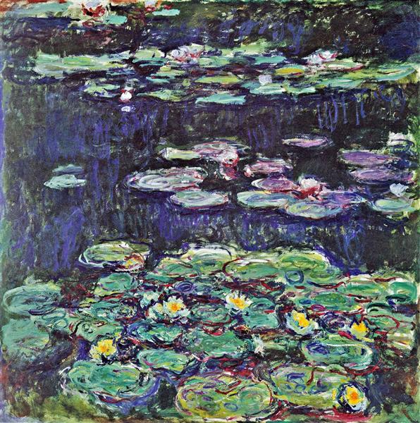 Water Lilies 1914 by Claude Monet | Hand-Painted Monet Reproduction
