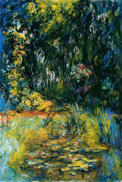 Water Lily Pond 1918 by Claude Monet | Hand-Painted Monet Reproduction

