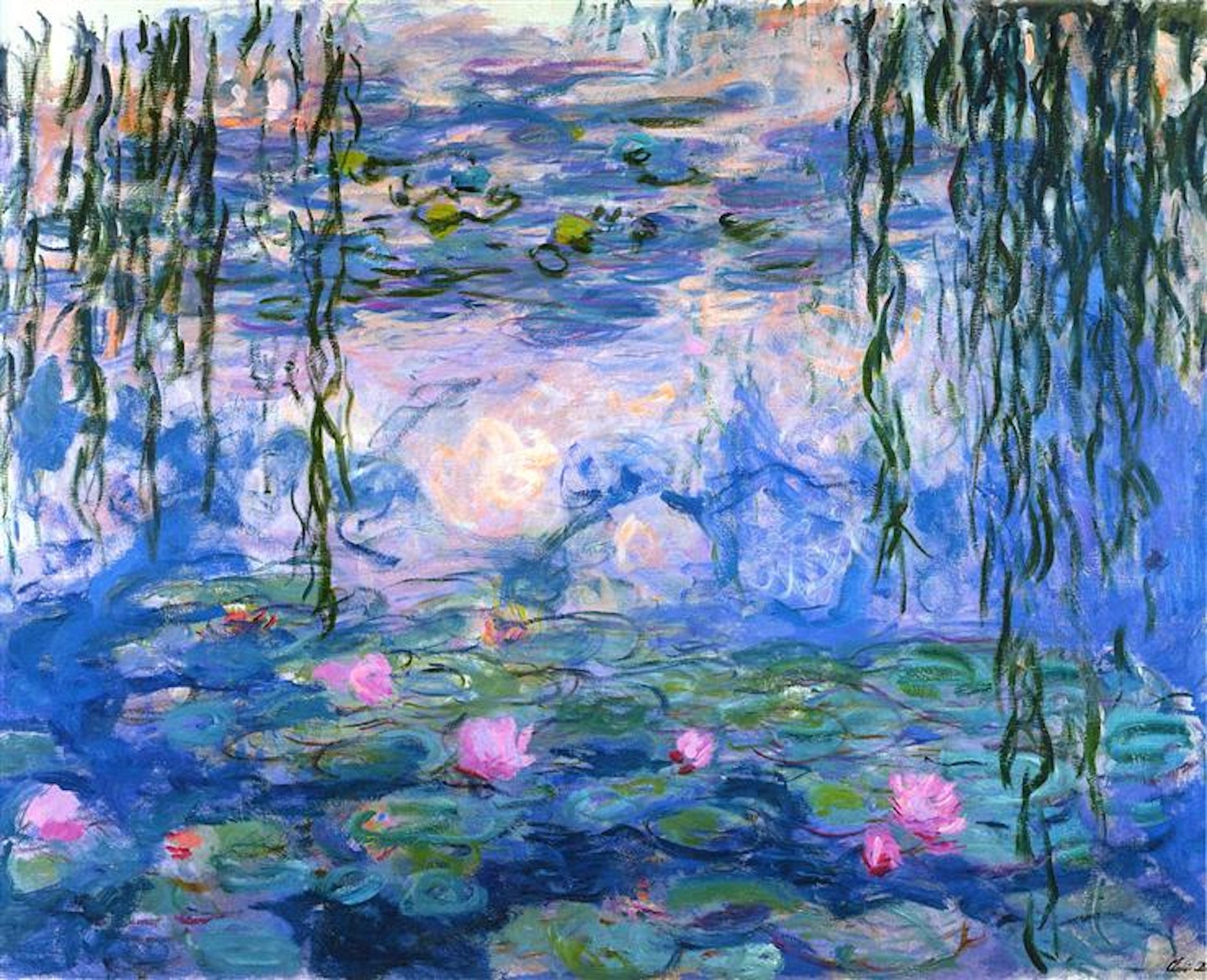 Water Lilies 1916–1919 by Claude Monet | Impressionist Monet Reproduction
