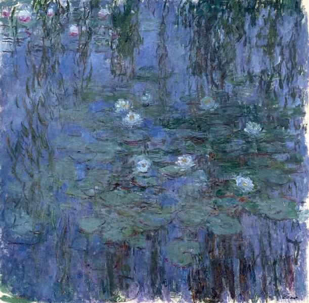 Discover Water Lilies (1916–1919) by Claude Monet, a serene Impressionist masterpiece recreated as a hand-painted oil painting reproduction.

