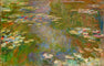 Water Lilies, Golden Garden Reflections by Claude Monet | Monet Reproduction
