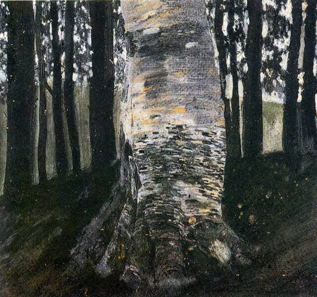 Birch in a Forest painting by Gustav Klimt