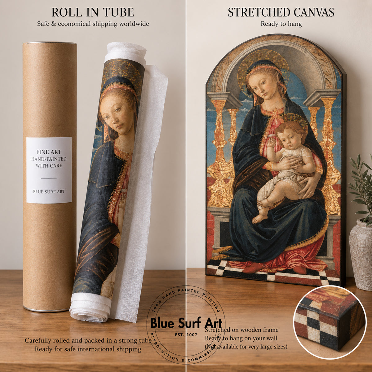Botticelli Madonna and Child | Hand-Painted Oil Painting Reproduction