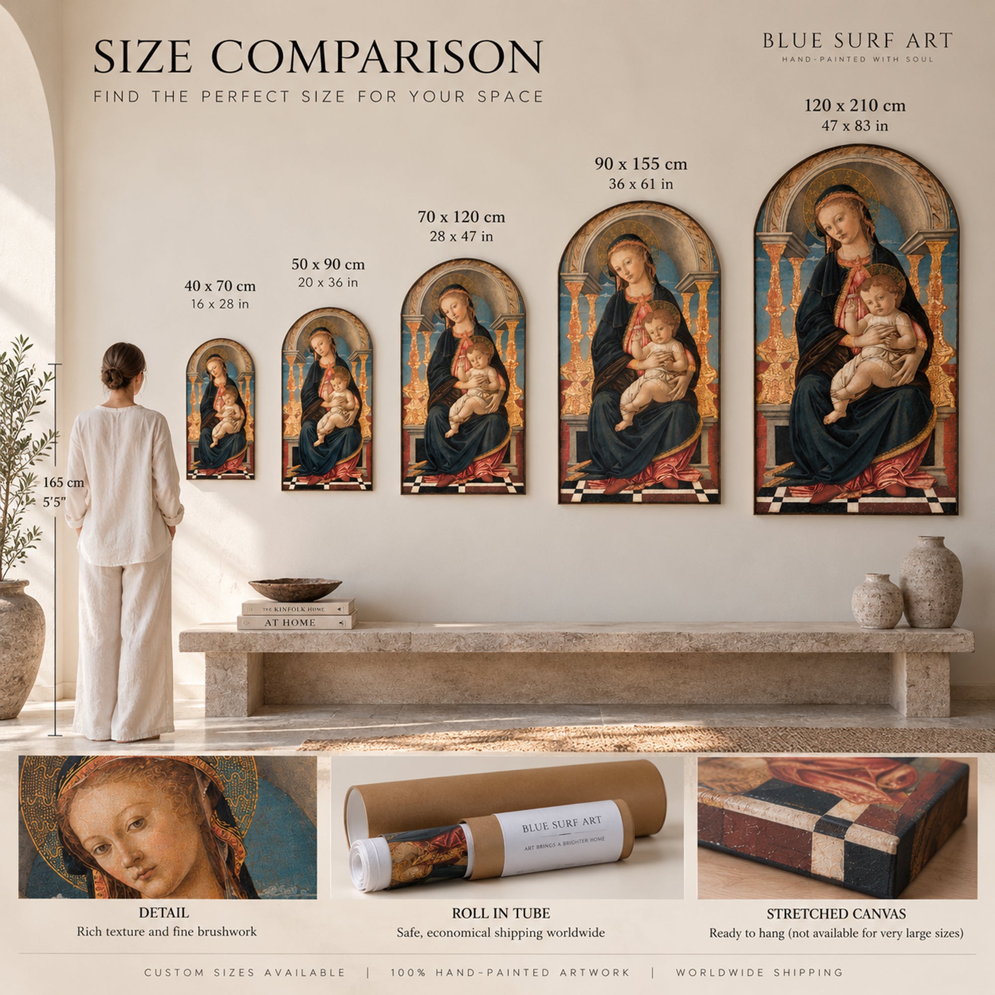 Botticelli Madonna and Child | Hand-Painted Oil Painting Reproduction
