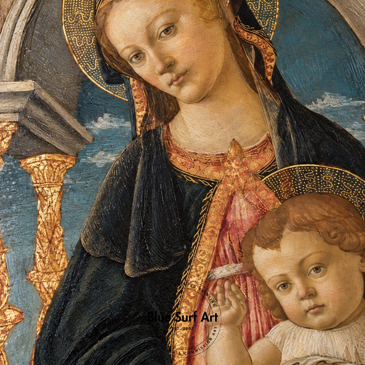 Botticelli Madonna and Child | Hand-Painted Oil Painting Reproduction