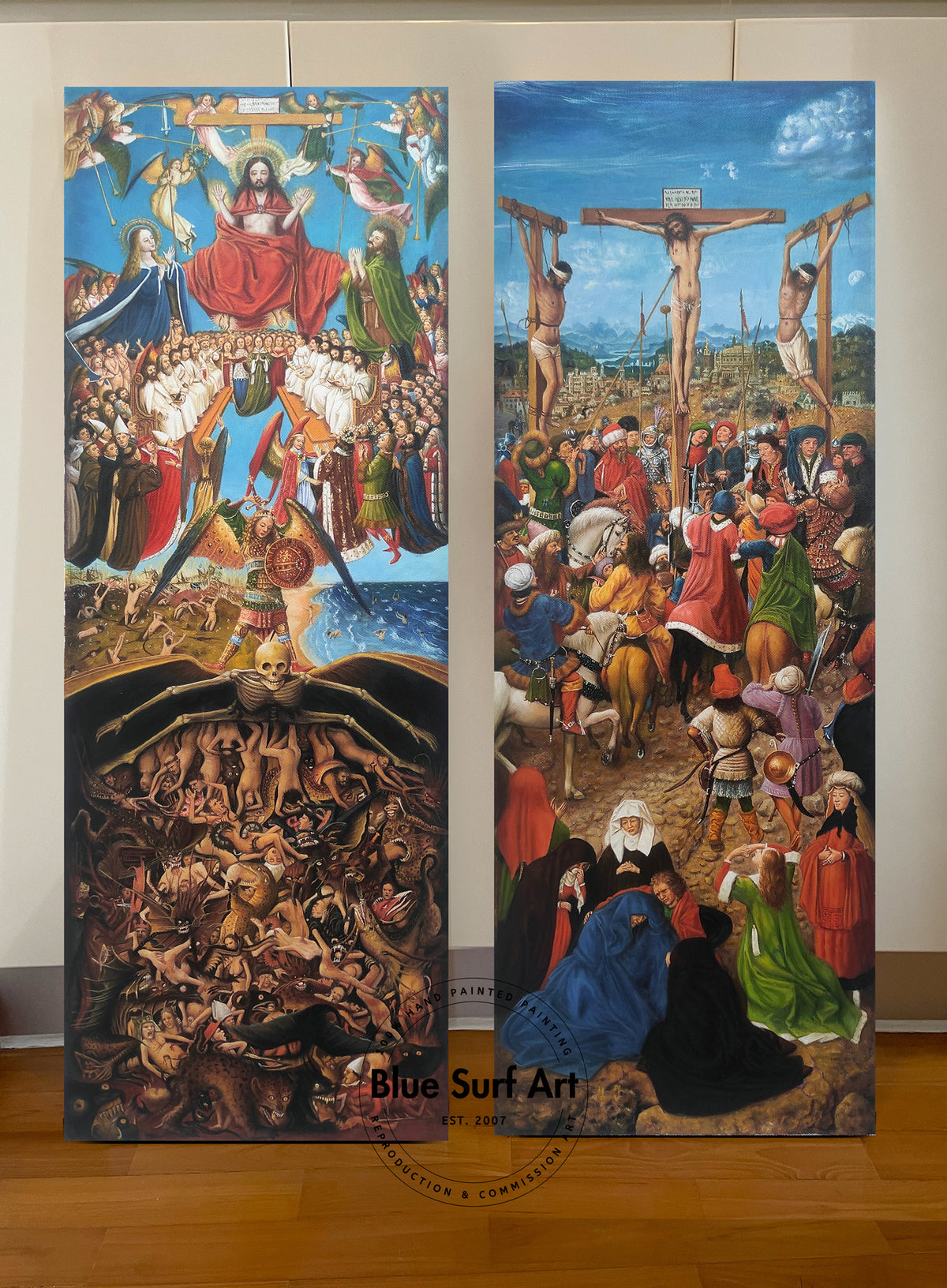 Crucifixion and Last Judgement diptych