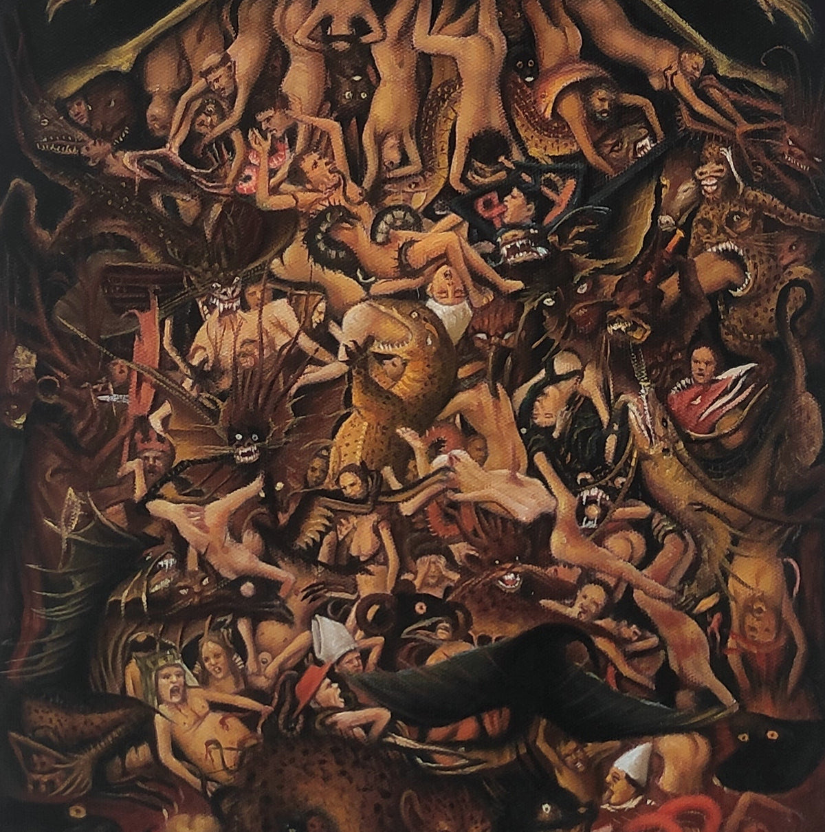 Jan van Eyck Crucifixion and Last Judgement Diptych Oil Painting Reproduction, Hand Painted Religious Art, Christian Wall Art, 2 Panel Canvas