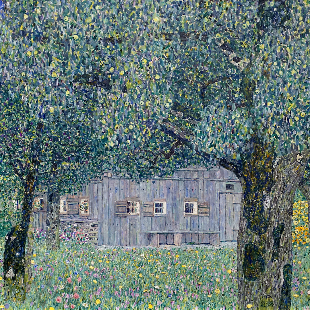 Farmhouse in Upper Austria Painting by Gustav Klimt