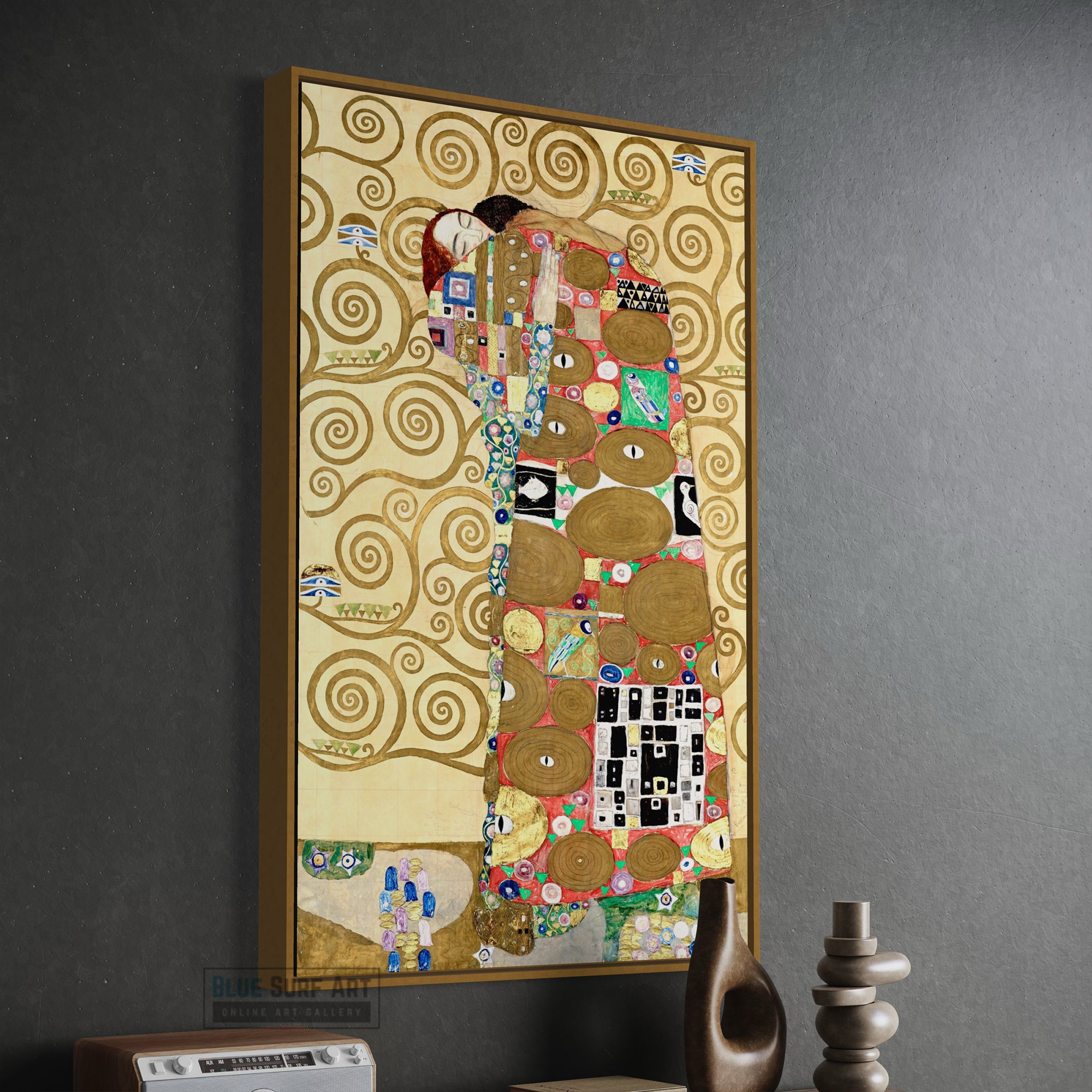 Gustav Klimt 資料　芸術家　作風　官能的　装飾　絢爛 Klimt_Stocklet_Sketch_tapestry