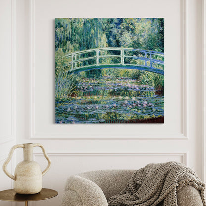 Water Lilies and Japanese Bridge 1899 Claude Monet Reproduction Art
