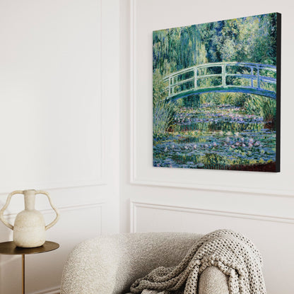 Water Lilies and Japanese Bridge 1899 Claude Monet Reproduction Art