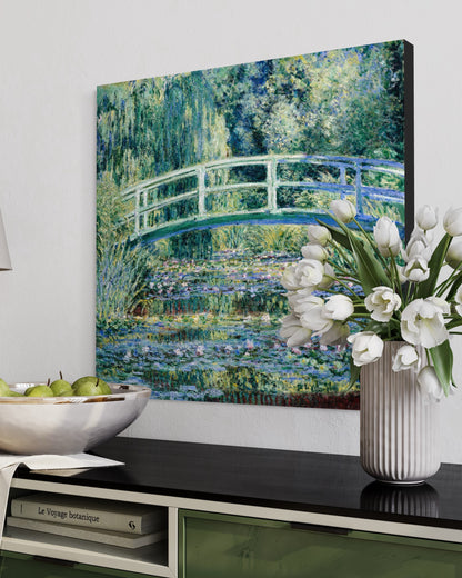 Water Lilies and Japanese Bridge 1899 Claude Monet Reproduction Art