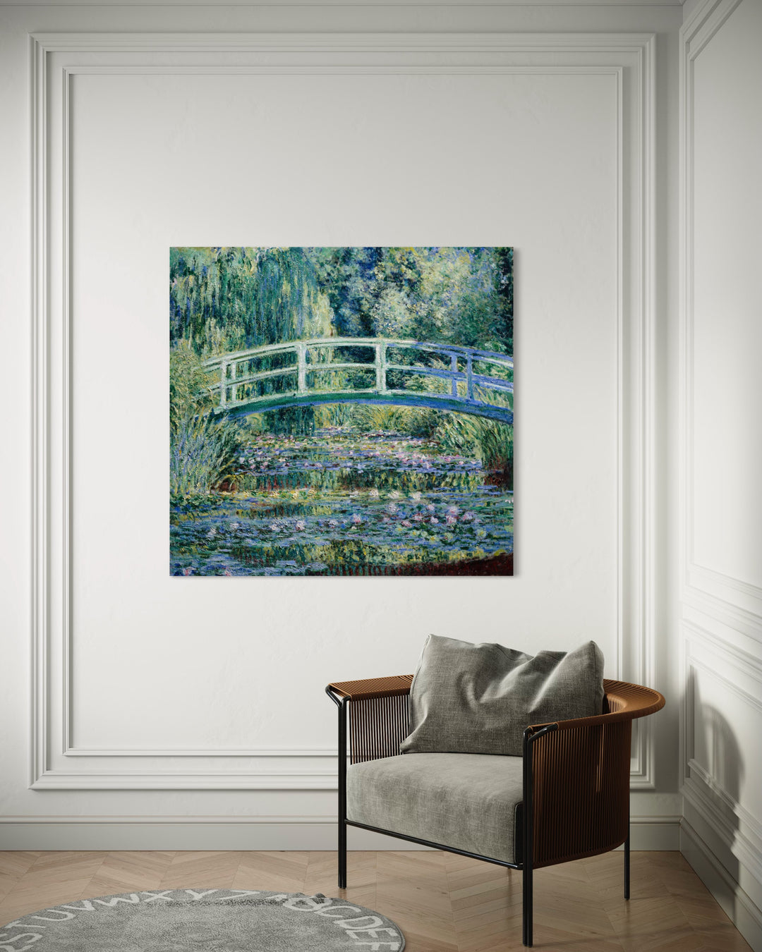 Water Lilies and Japanese Bridge 1899 Claude Monet Reproduction Art