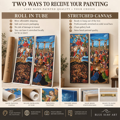 Crucifixion and Last Judgement diptych