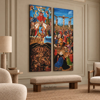 Crucifixion and Last Judgement diptych