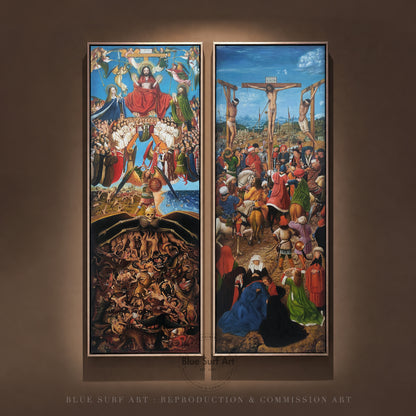 Crucifixion and Last Judgement diptych