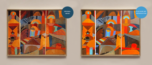 Compare Temple Gardens reproduction by Blue Surf Art