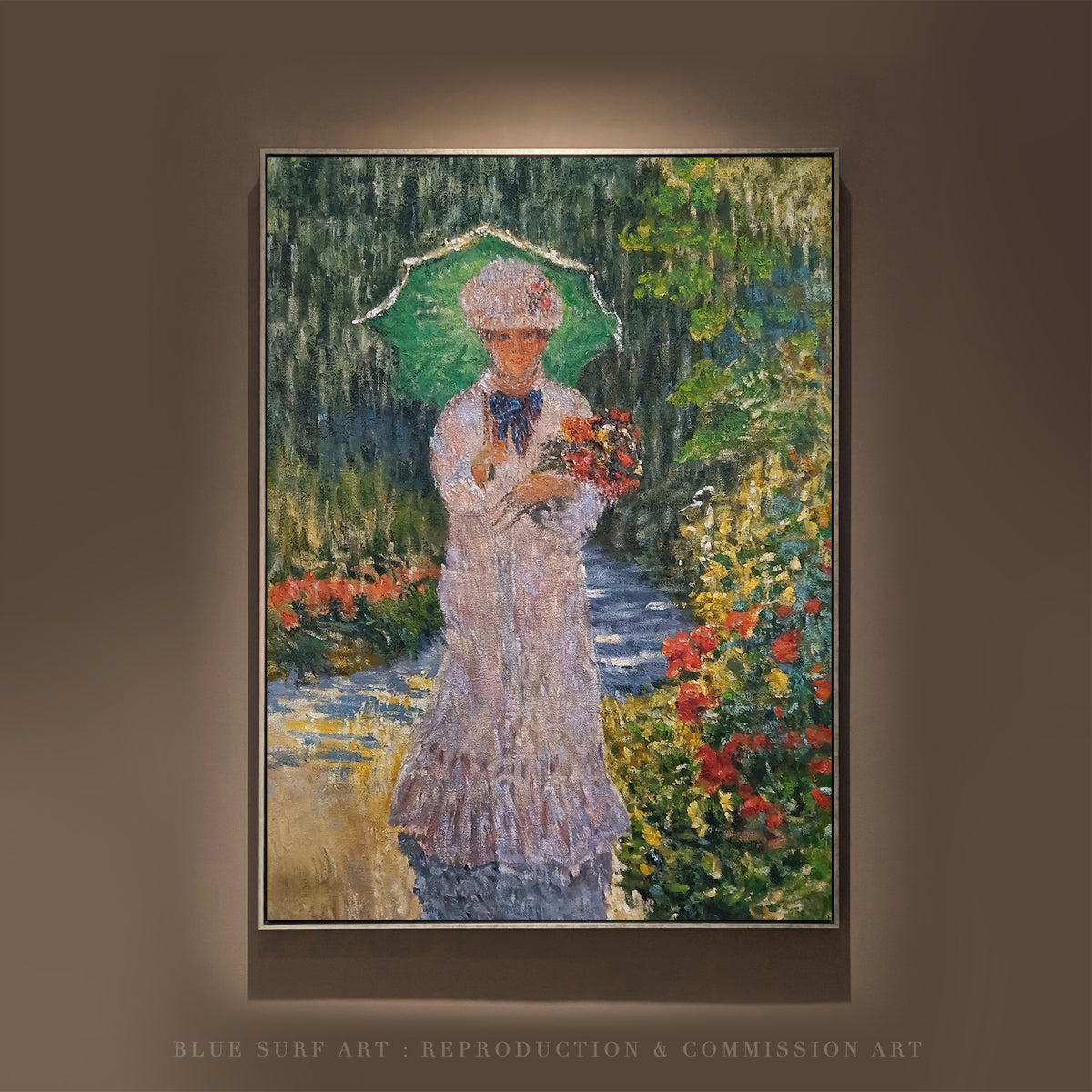 Camille with Green Parasol