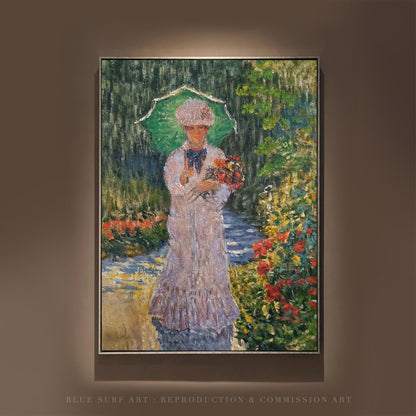 Camille with Green Parasol