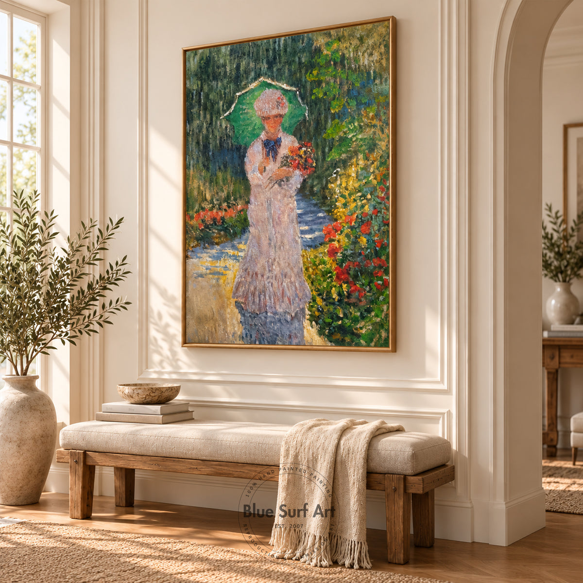 Camille with Green Parasol
