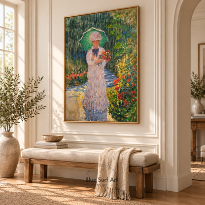 Camille with Green Parasol