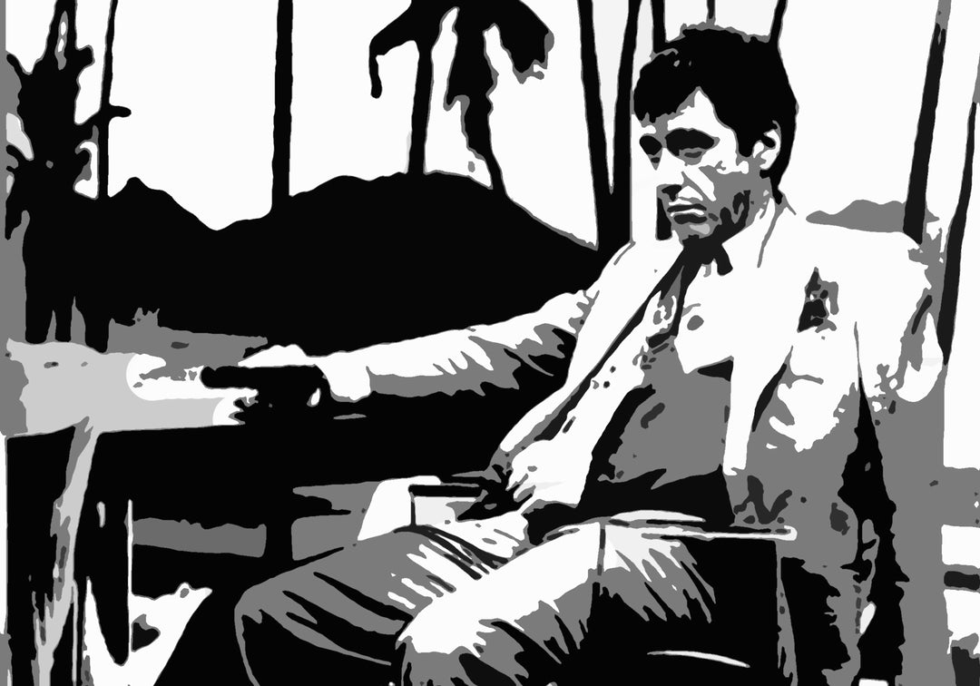 Scarface Film Art Collection Hand-Painted Custom Oil on Canvas Paintings