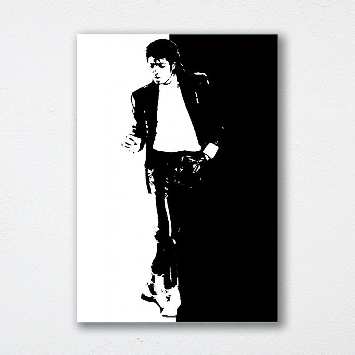 Michael Jackson Billie Jean Pop Art Original Oil on Canvas – Blue