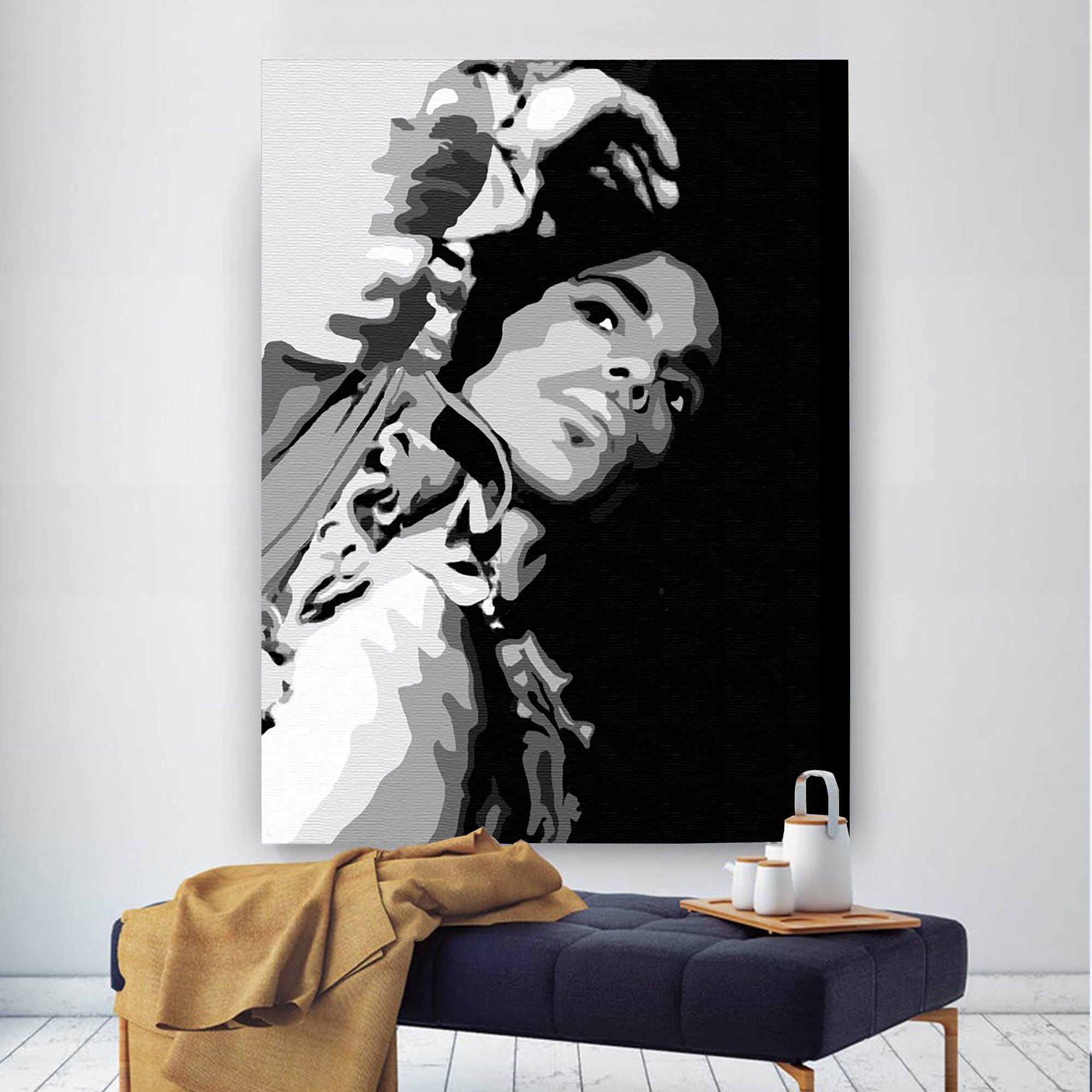 Prince Rogers Nelson Wall Art Prince on Stage Hand Painted Painting