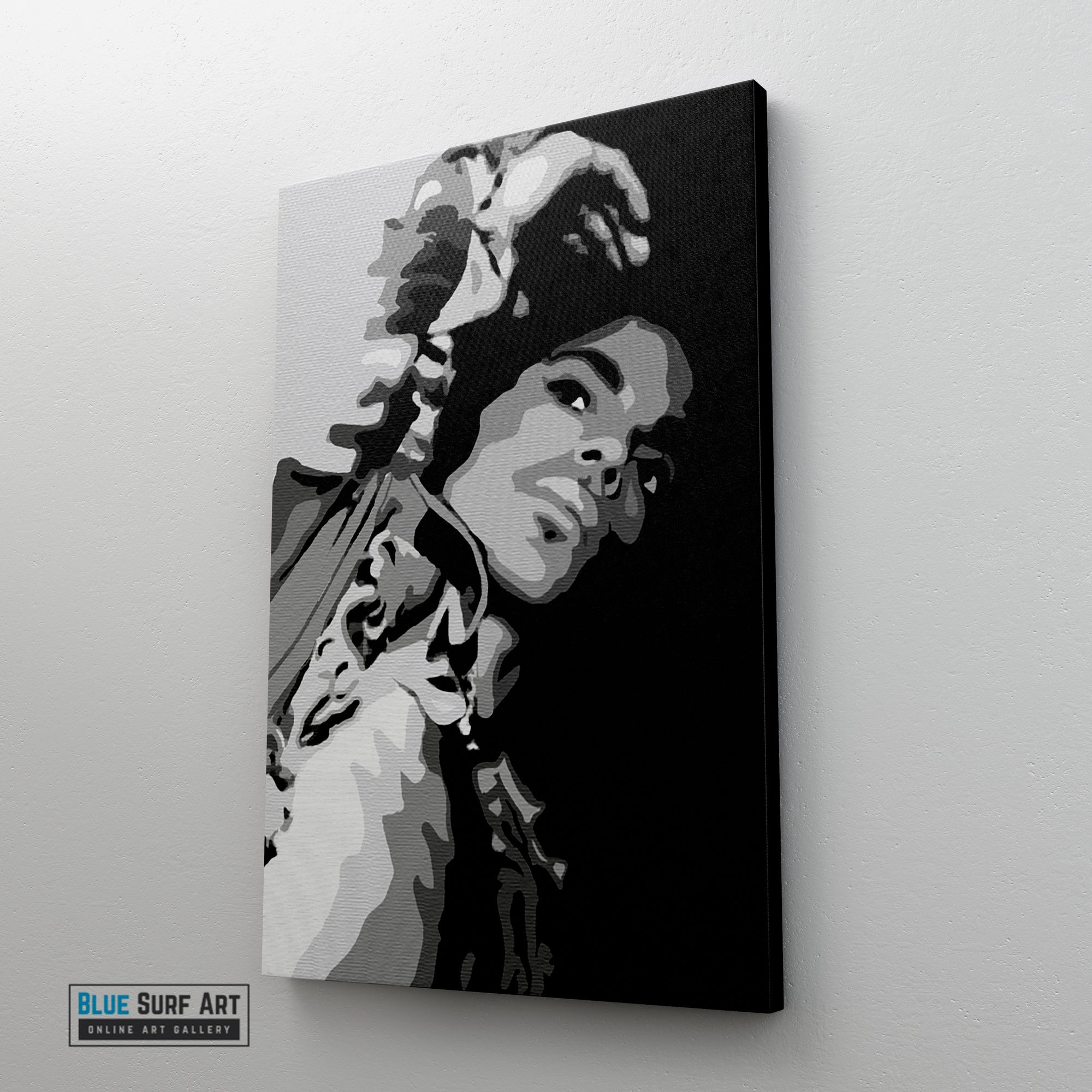 Prince Rogers Nelson Wall Art Prince on Stage Hand Painted Painting