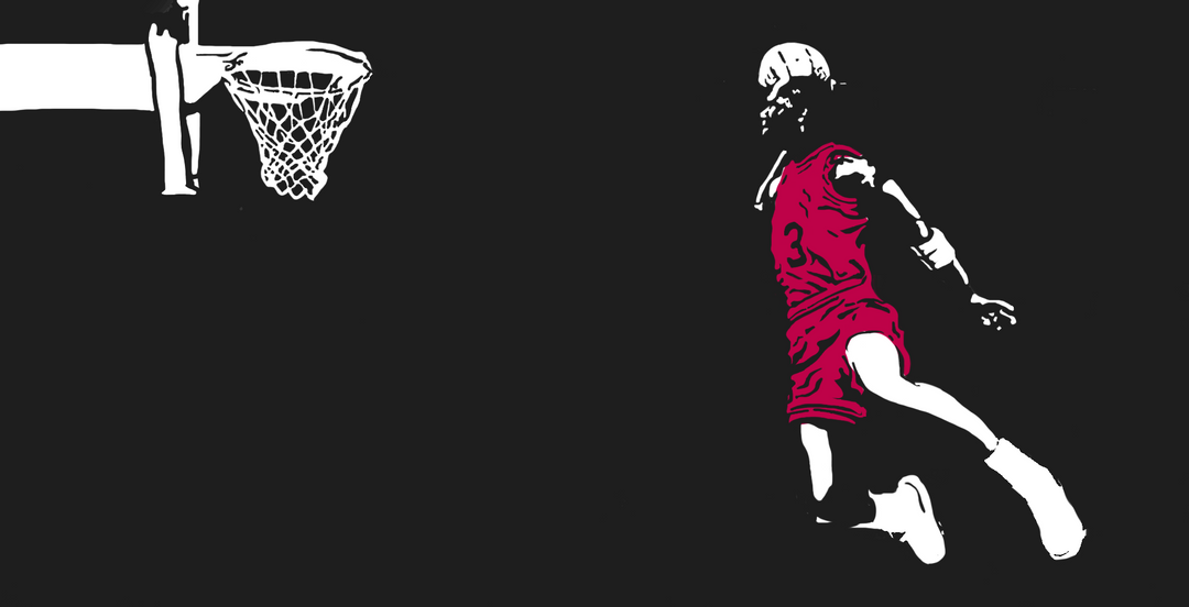 Michael Jordan Slam-Dunk Basketball NBA Handmade Art Painting