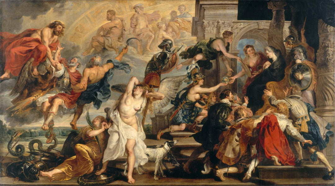 Apotheosis of Henry IV and the Proclamation of the Regency of Marie de Medici by Peter Paul Rubens Reproduction Oil Painting on Canvas