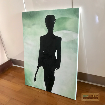 Prince Rogers Nelson Wall Art Prince Purple Rain Handmade Painting by Blue Surf Art