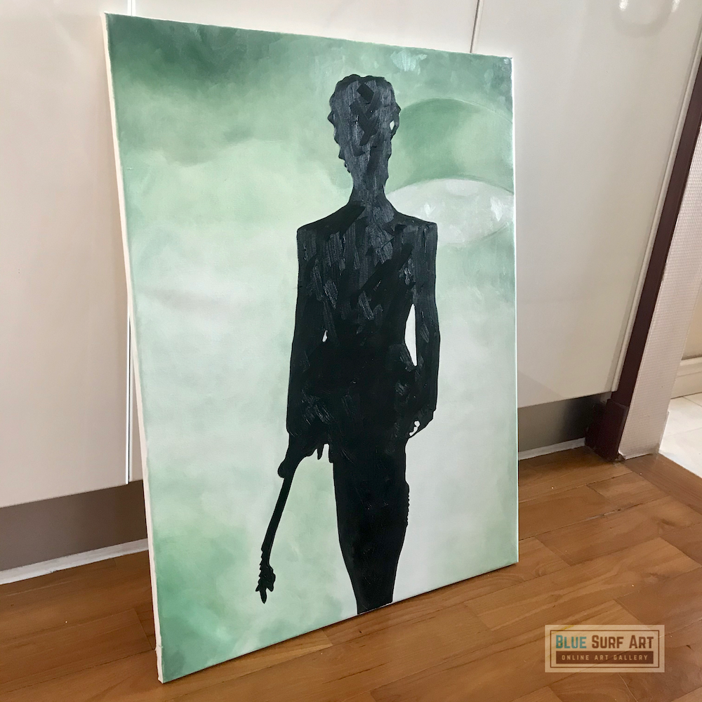 Prince Rogers Nelson Wall Art Prince Purple Rain Handmade Painting by Blue Surf Art